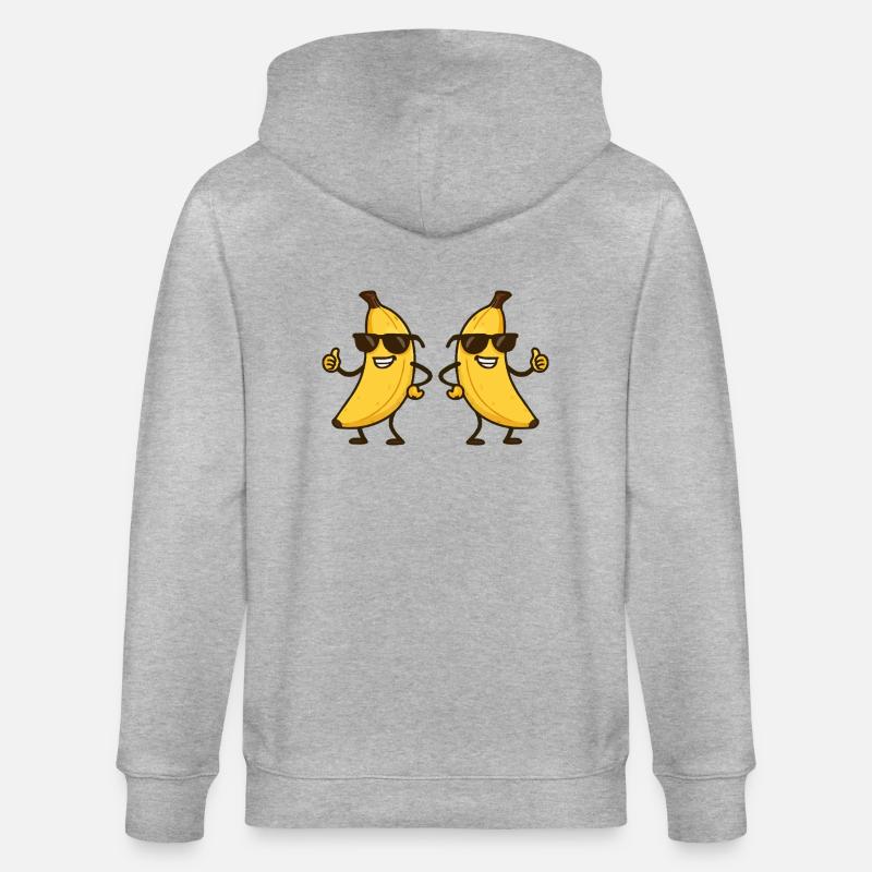 babane comic cool 2 - Stanley/Stella Unisex Bio-Kapuzenjacke CULTIVATOR  - Grau meliert