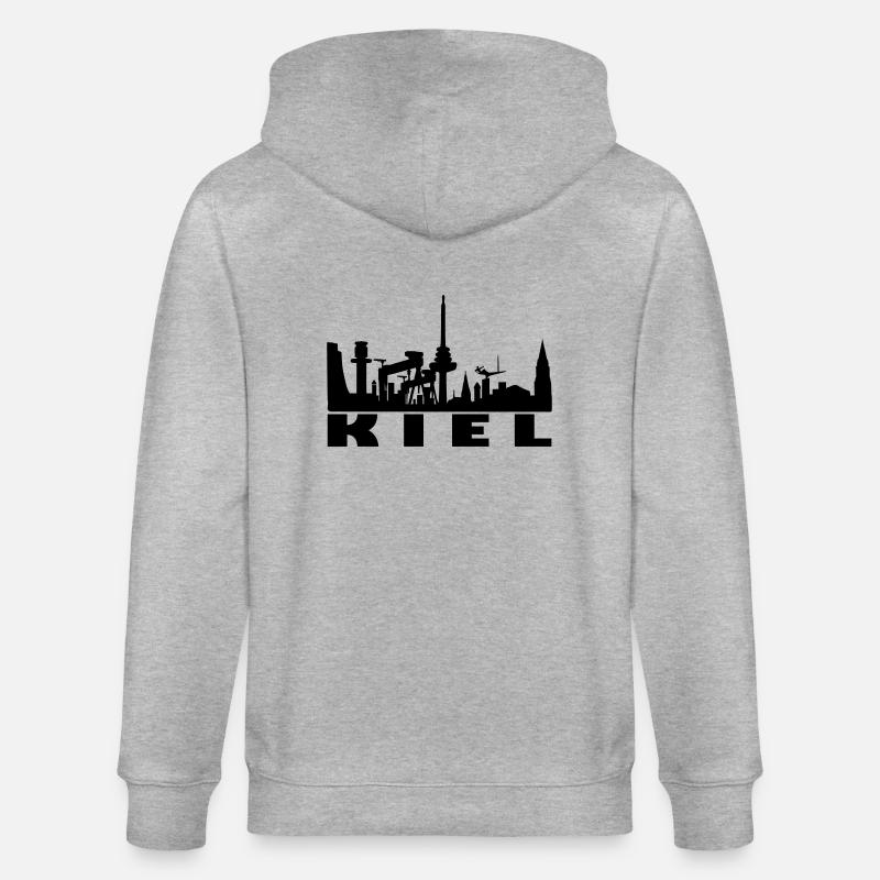 skyline kiel - Stanley/Stella Unisex Bio-Kapuzenjacke CULTIVATOR  - Grau meliert
