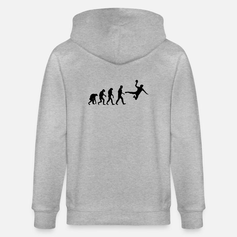 handball evolution hand-ball - Veste à capuche bio CULTIVATOR Stanley/Stella Unisexe - gris chiné