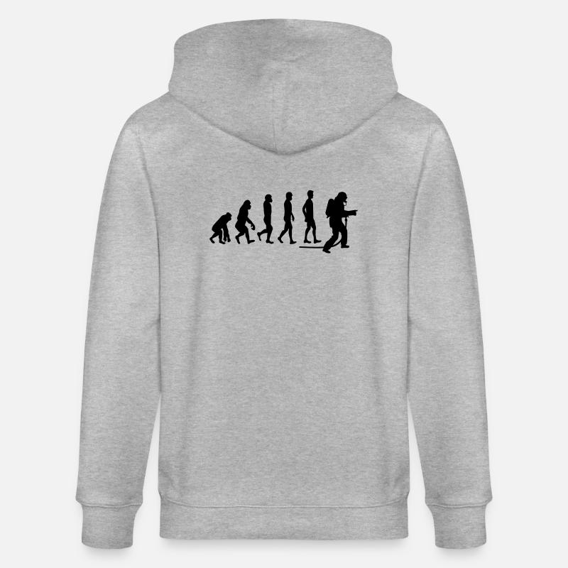 evolution feuerwehr1 - Stanley/Stella Unisex Bio-Kapuzenjacke CULTIVATOR  - Grau meliert