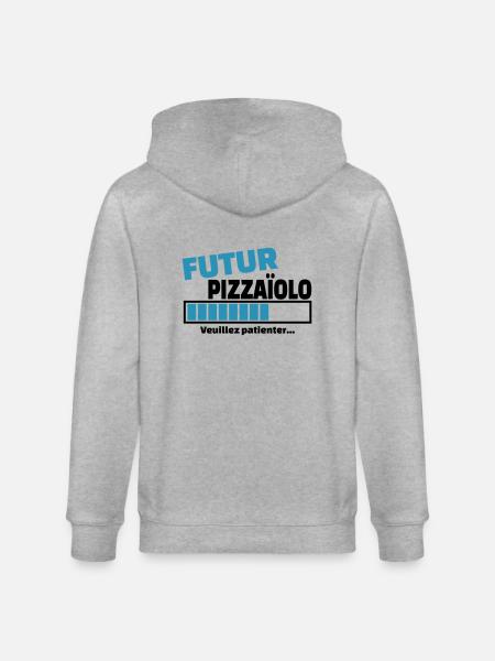 futur pizzaïolo - Veste à capuche bio CULTIVATOR Stanley/Stella Unisexe - gris chiné