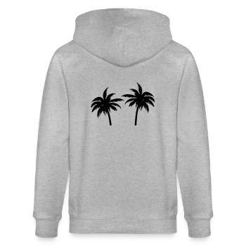 Palms - Veste à capuche bio CULTIVATOR Stanley/Stella Unisexe - gris chiné - Dos - Luana (180cm)