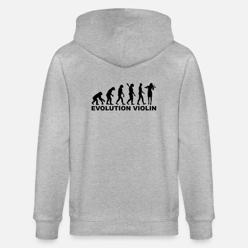 Evolution violin - Veste à capuche bio CULTIVATOR Stanley/Stella Unisexe - gris chiné