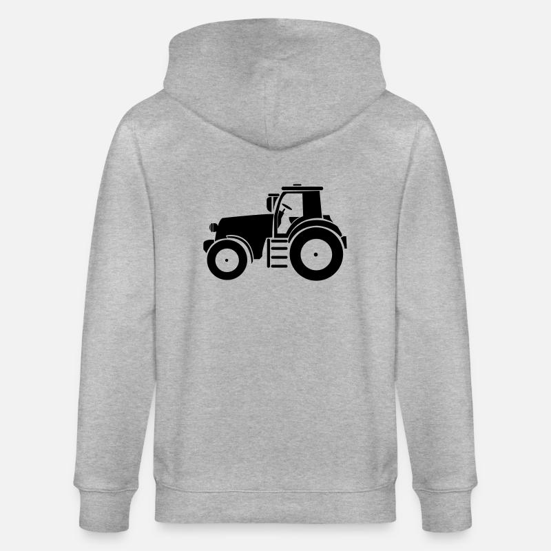 traktor - Stanley/Stella Unisex Bio-Kapuzenjacke CULTIVATOR  - Grau meliert