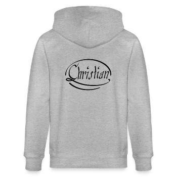 Christian - Veste à capuche bio CULTIVATOR Stanley/Stella Unisexe - gris chiné - Dos - Luana (180cm)