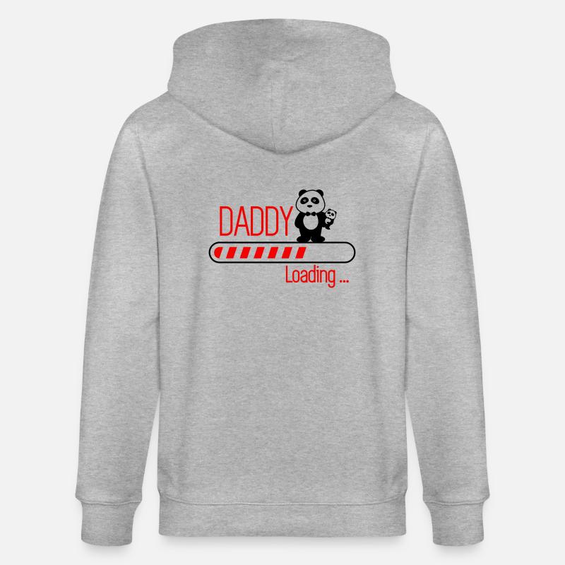 daddy loading - Stanley/Stella Unisex Bio-Kapuzenjacke CULTIVATOR  - Grau meliert