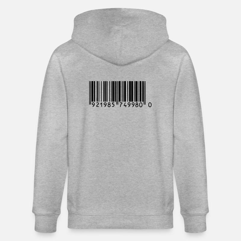 barcode - Stanley/Stella Unisex Bio-Kapuzenjacke CULTIVATOR  - Grau meliert