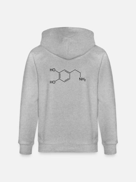 Dopamine dopamine - Stanley/Stella CULTIVATOR  Unisex Organic Hooded Jacket - heather grey
