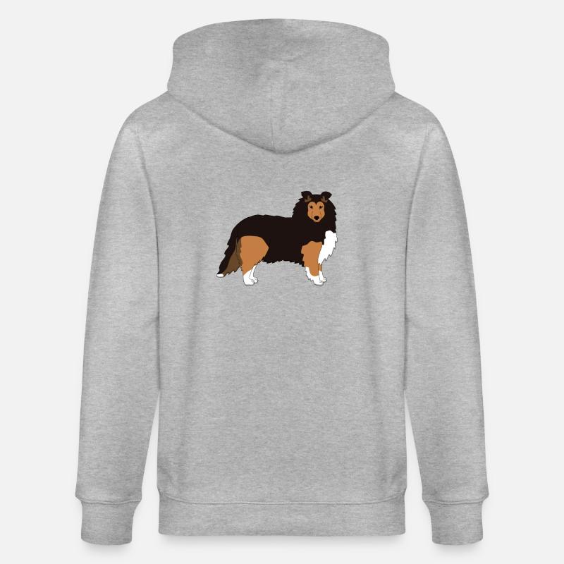 Pixels graphiques SHELTIE avant - Veste à capuche bio CULTIVATOR Stanley/Stella Unisexe - gris chiné