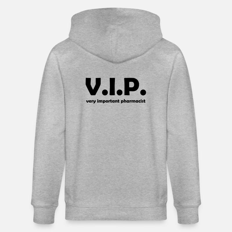 vip pharmacist - Stanley/Stella Unisex Bio-Kapuzenjacke CULTIVATOR - Grau meliert