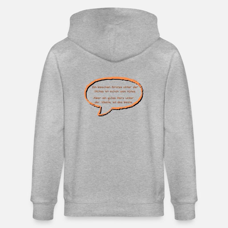 Grits sous le capuchon - Veste à capuche bio CULTIVATOR Stanley/Stella Unisexe - gris chiné