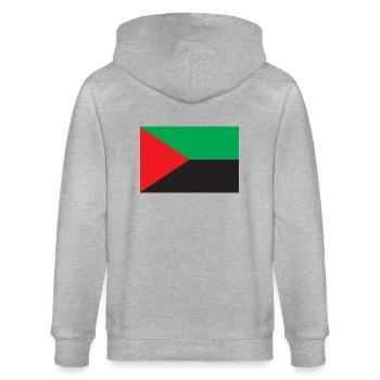 Martinique - Stanley/Stella Unisex Bio-Kapuzenjacke CULTIVATOR  - Grau meliert - Hinten - Luana (180cm)