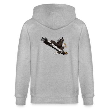 AIGLE - Veste à capuche bio CULTIVATOR Stanley/Stella Unisexe - gris chiné - Dos - Luana (180cm)
