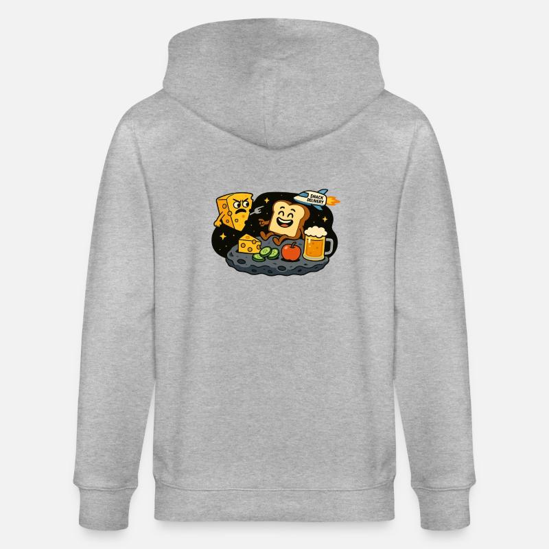 Collation dans l’espace - Veste à capuche bio CULTIVATOR Stanley/Stella Unisexe - gris chiné