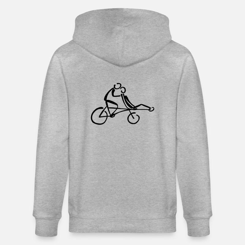 Pinogramm Pino Stufentandem Tandem - Stanley/Stella Unisex Bio-Kapuzenjacke CULTIVATOR  - Grau meliert