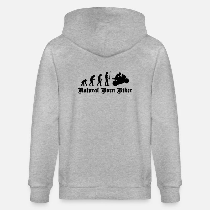 evolution_biker - Veste à capuche bio CULTIVATOR Stanley/Stella Unisexe - gris chiné