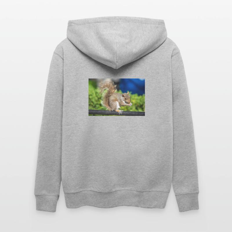 Essen Grauhörnchen Grauhörnchen Sciurus carolin Stanley/Stella Unisex Bio-Kapuzenjacke CULTIVATOR 