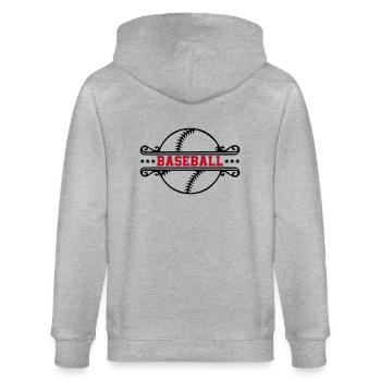 base-ball - Veste à capuche bio CULTIVATOR Stanley/Stella Unisexe - gris chiné - Dos - Luana (180cm)