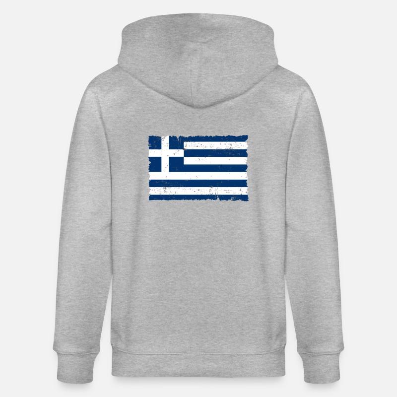 Grèce - Veste à capuche bio CULTIVATOR Stanley/Stella Unisexe - gris chiné