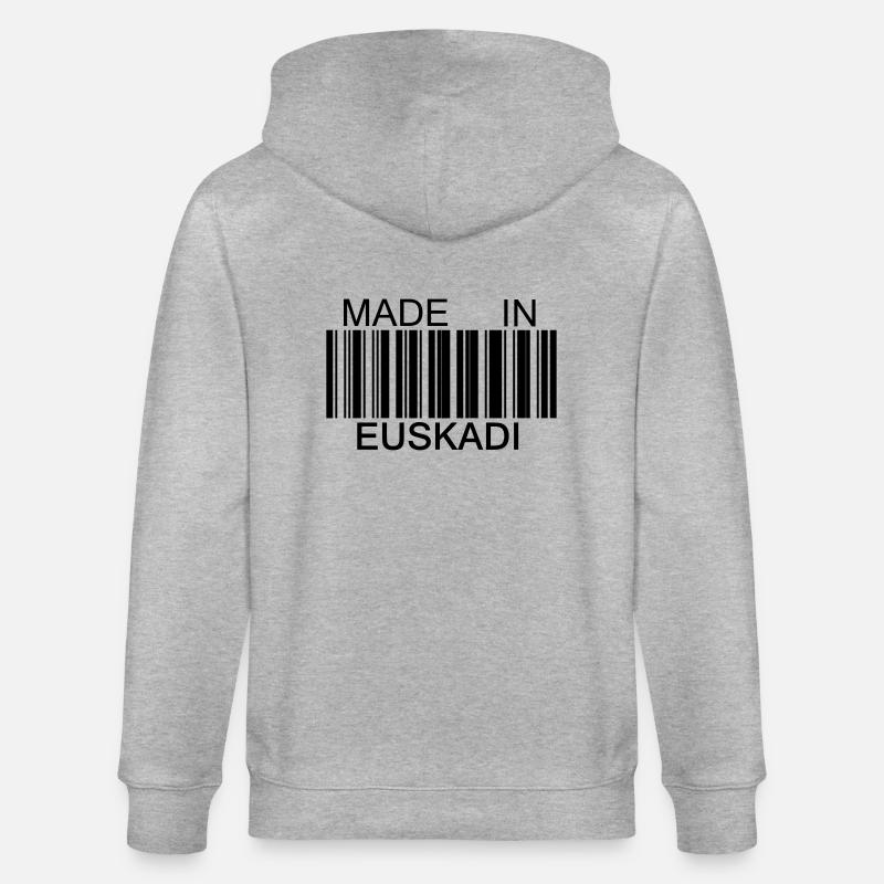Made in Euskadi - Stanley/Stella Unisex Bio-Kapuzenjacke CULTIVATOR  - Grau meliert