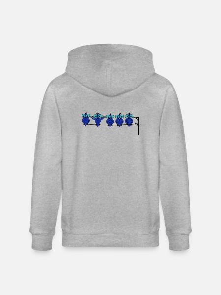Vogel Sport - Stanley/Stella Unisex Bio-Kapuzenjacke CULTIVATOR - Grau meliert