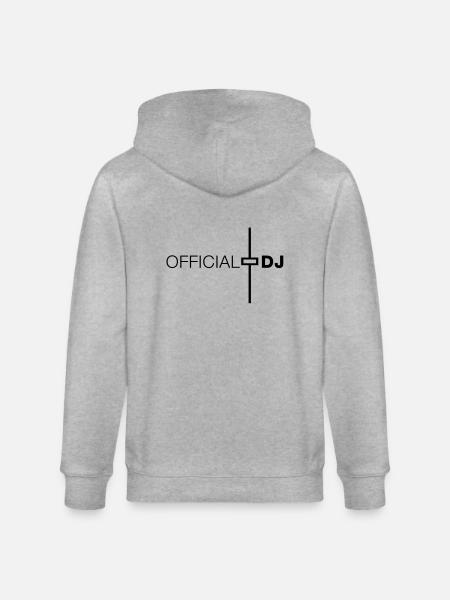 official_dj_1__f1 - Stanley/Stella Unisex Bio-Kapuzenjacke CULTIVATOR - Grau meliert