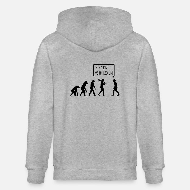 evolution - Stanley/Stella Unisex Bio-Kapuzenjacke CULTIVATOR  - Grau meliert