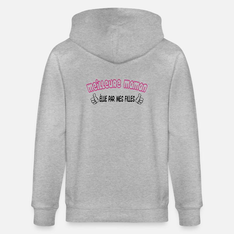 BESTE MAMA - Stanley/Stella Unisex Bio-Kapuzenjacke CULTIVATOR  - Grau meliert