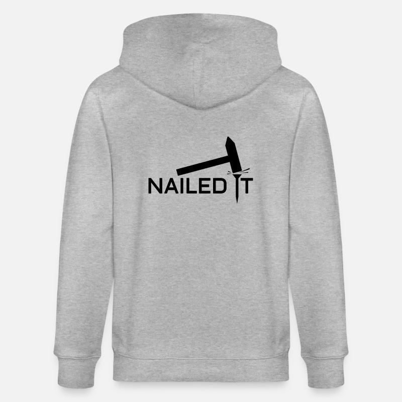Nailed it - Stanley/Stella Unisex Bio-Kapuzenjacke CULTIVATOR  - Grau meliert