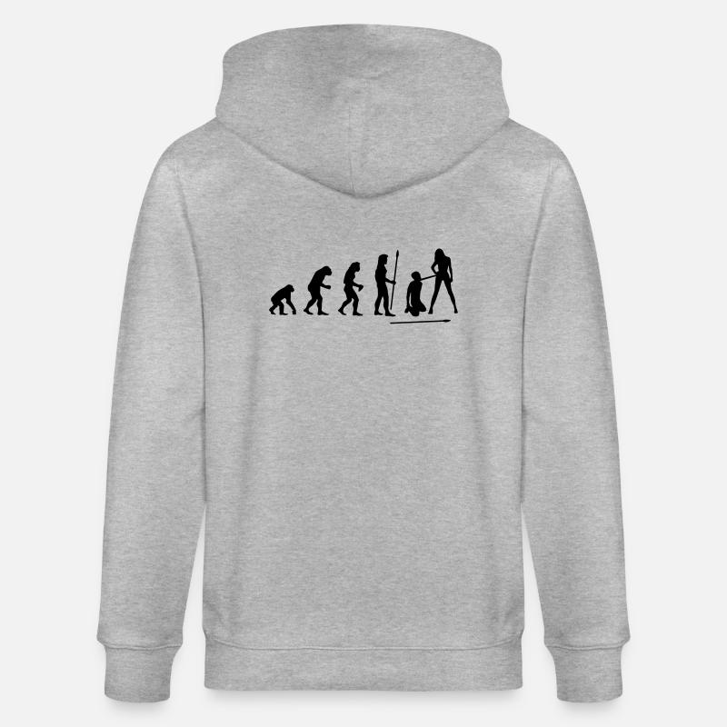 evolution_wedding1 - Veste à capuche bio CULTIVATOR Stanley/Stella Unisexe - gris chiné