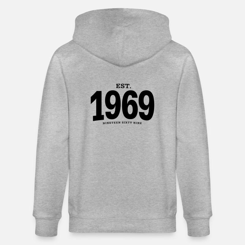 HNE. 1969 Nineteen Sixty Nine - Veste à capuche bio CULTIVATOR Stanley/Stella Unisexe - gris chiné