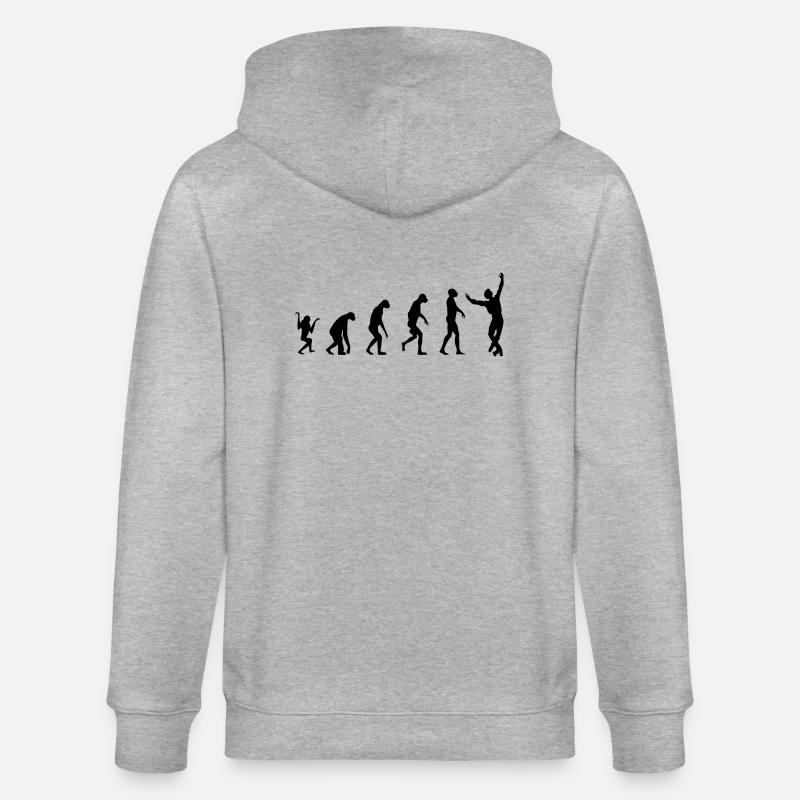 evolution Rollkunstlauf Mann - Stanley/Stella Unisex Bio-Kapuzenjacke CULTIVATOR  - Grau meliert