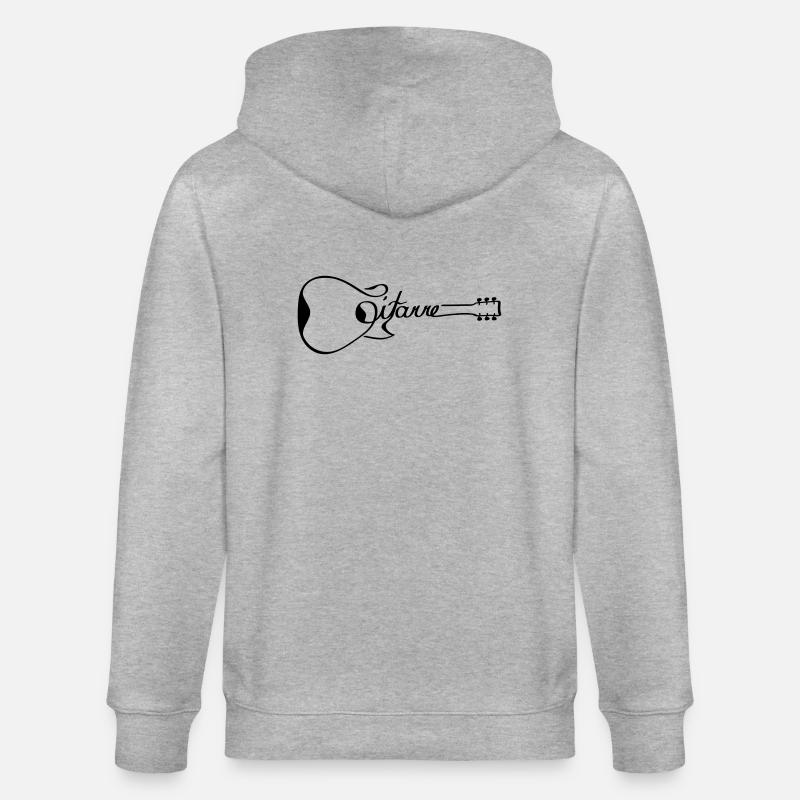 Guitare - Veste à capuche bio CULTIVATOR Stanley/Stella Unisexe - gris chiné