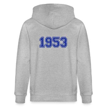 1953 - Stanley/Stella Unisex Bio-Kapuzenjacke CULTIVATOR  - Grau meliert - Hinten - Luana (180cm)
