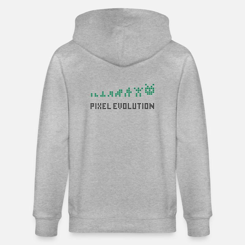 Pixel Evolution - Stanley/Stella Unisex Bio-Kapuzenjacke CULTIVATOR  - Grau meliert