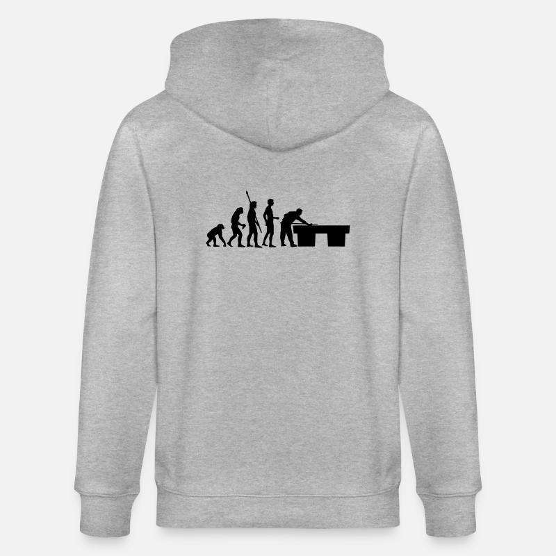 evolution_billard - Veste à capuche bio CULTIVATOR Stanley/Stella Unisexe - gris chiné