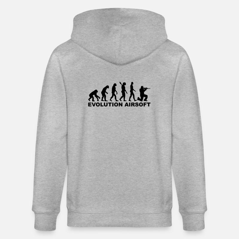 Airsoft - Stanley/Stella Unisex Bio-Kapuzenjacke CULTIVATOR - Grau meliert