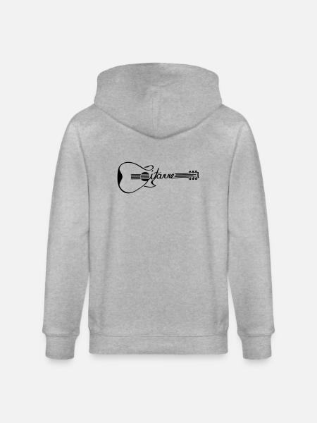 Guitare 2 - Veste à capuche bio CULTIVATOR Stanley/Stella Unisexe - gris chiné
