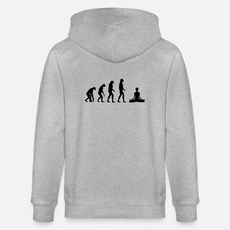 yoga evolution - Veste à capuche bio CULTIVATOR Stanley/Stella Unisexe - gris chiné