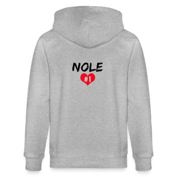 Nole No 1 - Stanley/Stella Unisex Bio-Kapuzenjacke CULTIVATOR  - Grau meliert - Hinten - Luana (180cm)