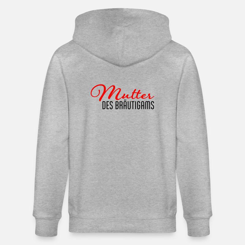 mutter des braeutigams - Stanley/Stella Unisex Bio-Kapuzenjacke CULTIVATOR  - Grau meliert