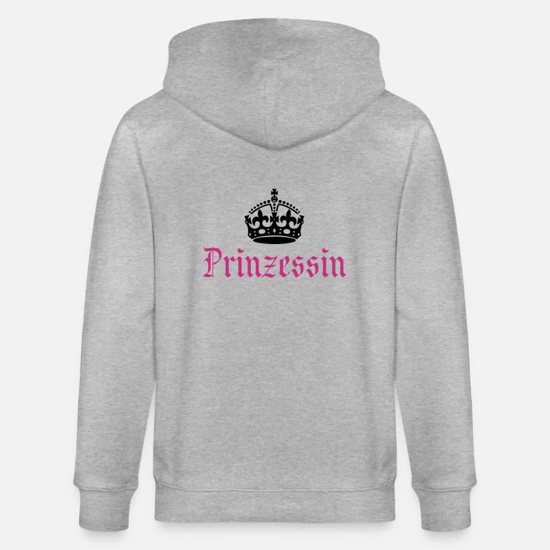 Princesse avec la couronne - Veste à capuche bio CULTIVATOR Stanley/Stella Unisexe - gris chiné