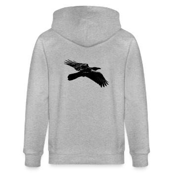 Raven - Stanley/Stella CULTIVATOR  Unisex Organic Hooded Jacket - heather grey - Back - Luana (180cm)