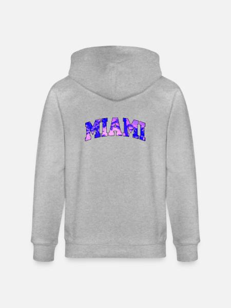 Logo der Miami Purple University - Stanley/Stella Unisex Bio-Kapuzenjacke CULTIVATOR  - Grau meliert
