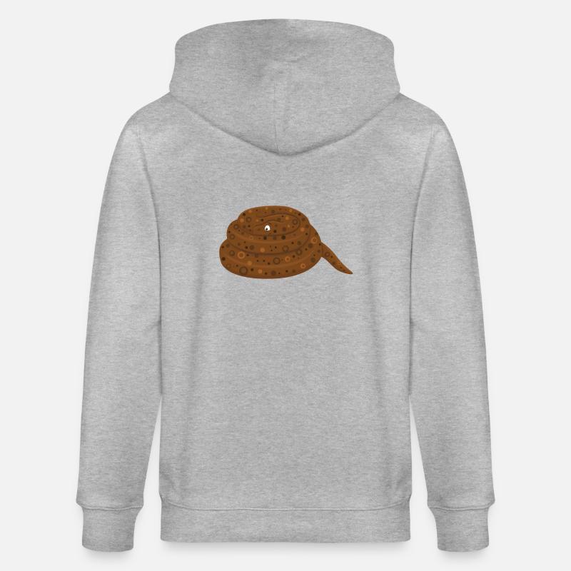 Python de roche - Veste à capuche bio CULTIVATOR Stanley/Stella Unisexe - gris chiné