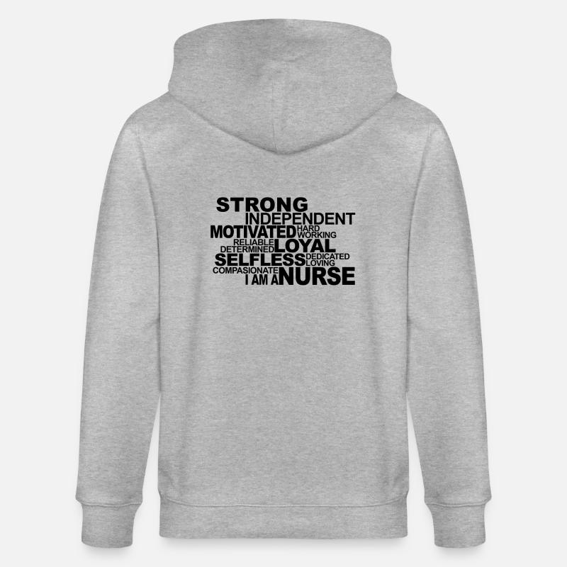 Beste Krankenschwester! - Stanley/Stella Unisex Bio-Kapuzenjacke CULTIVATOR  - Grau meliert