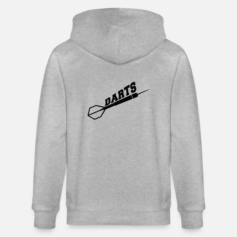Darts Design - Stanley/Stella Unisex Bio-Kapuzenjacke CULTIVATOR  - Grau meliert