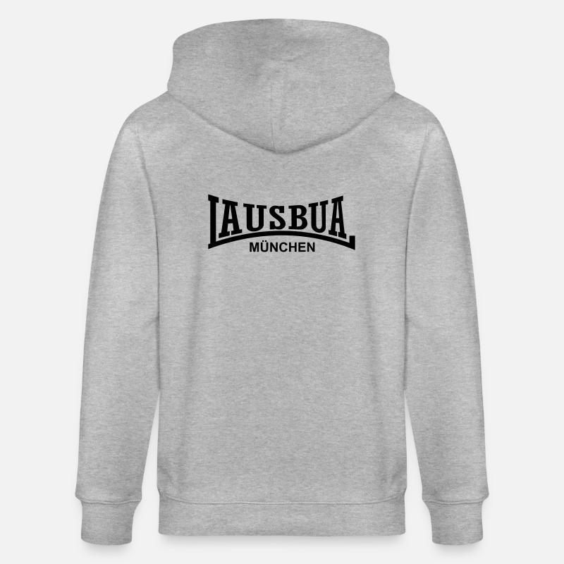 lausbua Munich - Veste à capuche bio CULTIVATOR Stanley/Stella Unisexe - gris chiné