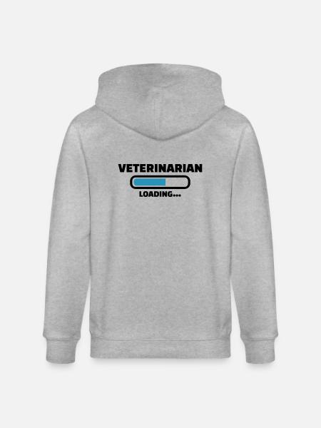 Veterinarian - Stanley/Stella CULTIVATOR  Unisex Organic Hooded Jacket - heather grey