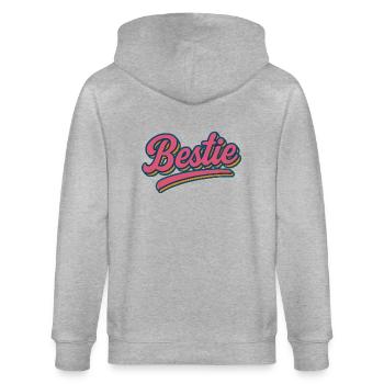 Bestie - Stanley/Stella Unisex Bio-Kapuzenjacke CULTIVATOR  - Grau meliert - Hinten - Luana (180cm)